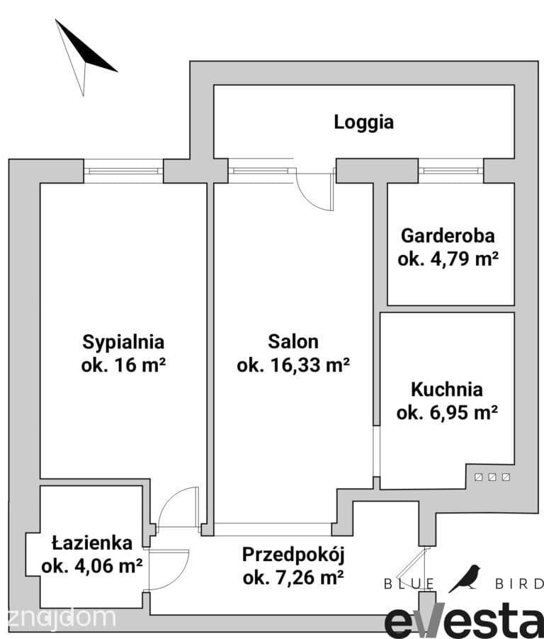 2 pokoje + garderoba, miejsce postojowe w cenie - zdjęcie 2