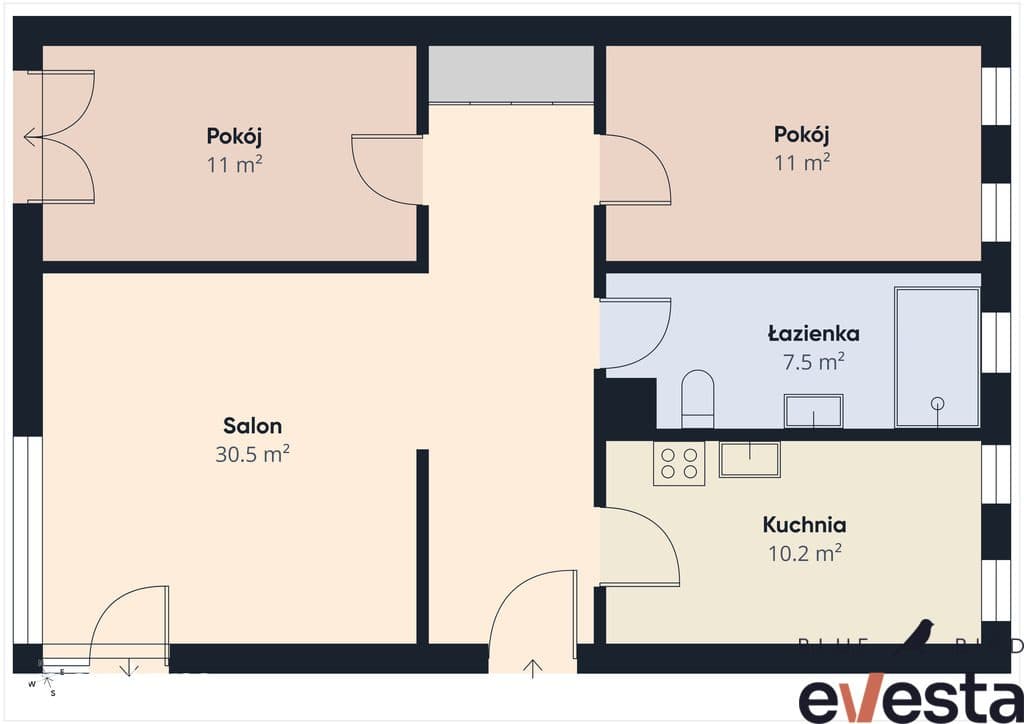 przestronne 3 pokoje | 74 m2 | komórka lokatorska | ul. Legnicka - zdjęcie 16