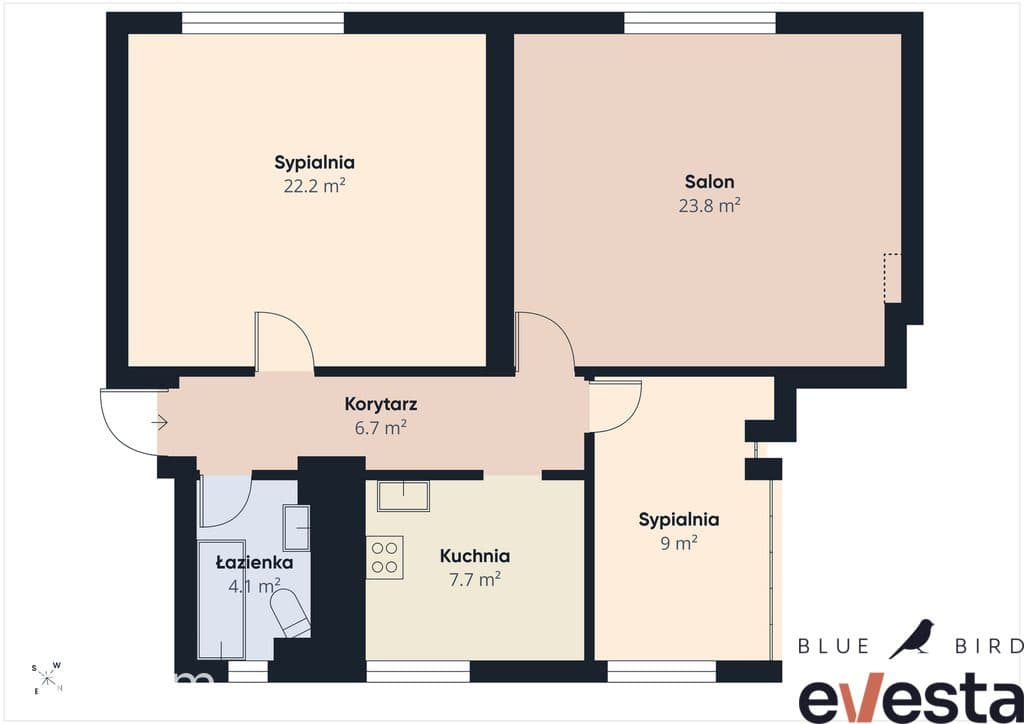 3 pokoje, 76,26 m², garaż w cenie i widok na zieleń - zdjęcie 17