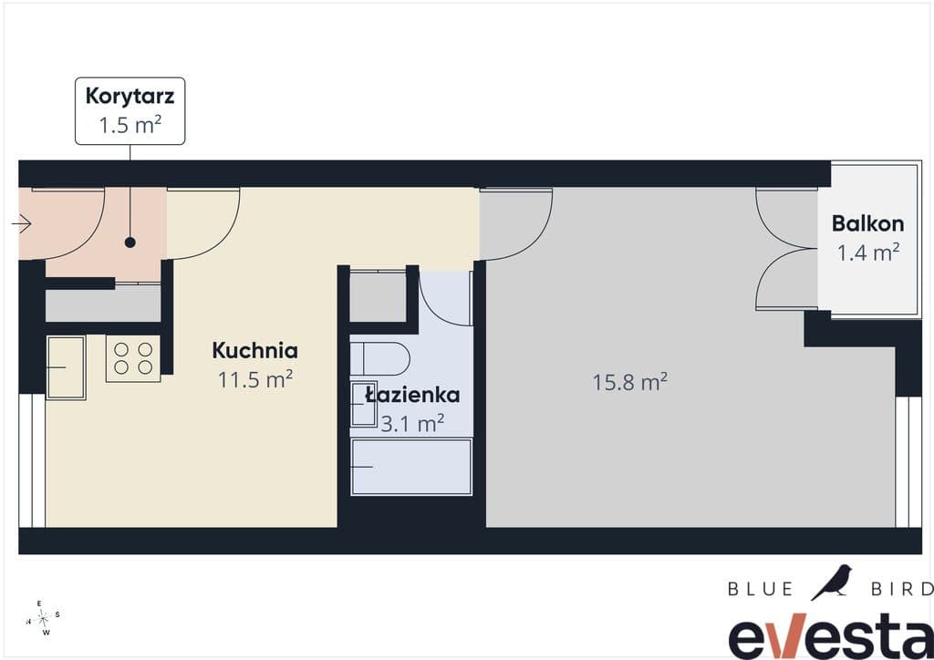Kawalerka z oddzielną kuchnią | ul. Nożownicza | 2 480 zł - zdjęcie 6