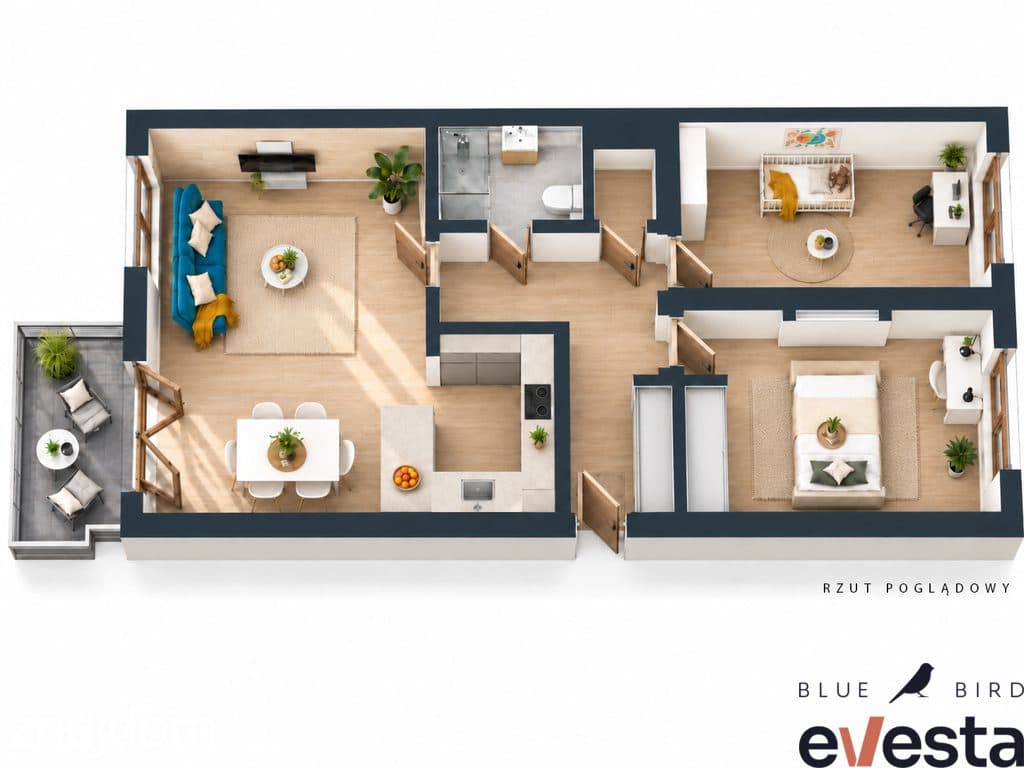 3 pokoje | Balkon | Możliwe 4 pokoje | Garaż - zdjęcie 20