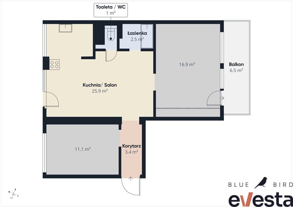 3 pokoje | Piwnica | Balkon | Zielone osiedle - zdjęcie 20