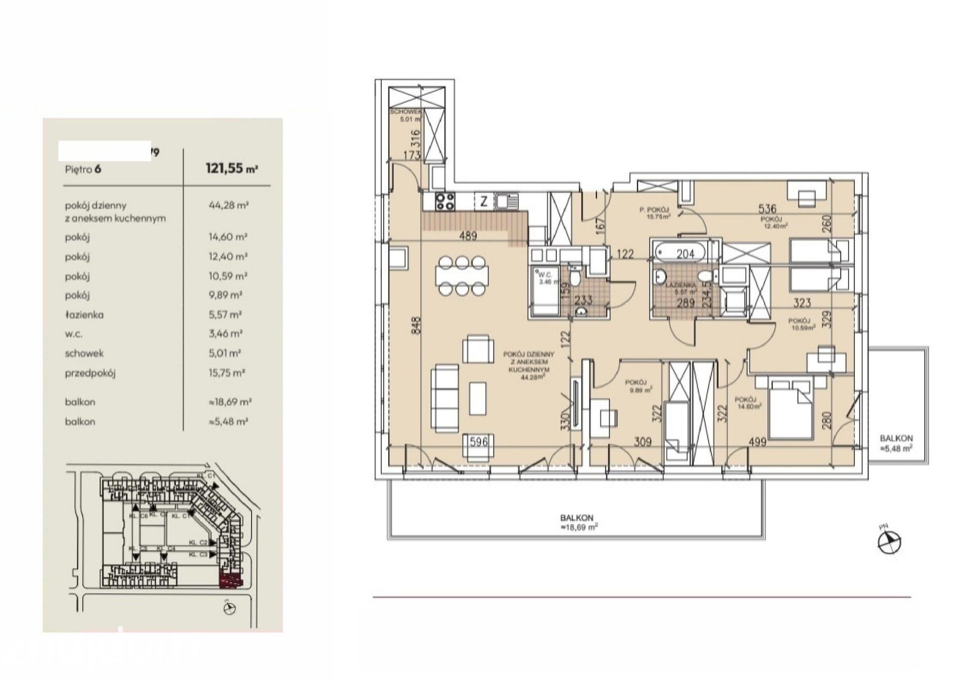 Mieszkanie 5-pokojowe 121.6m² - Lokum Soho - Lokum Soho