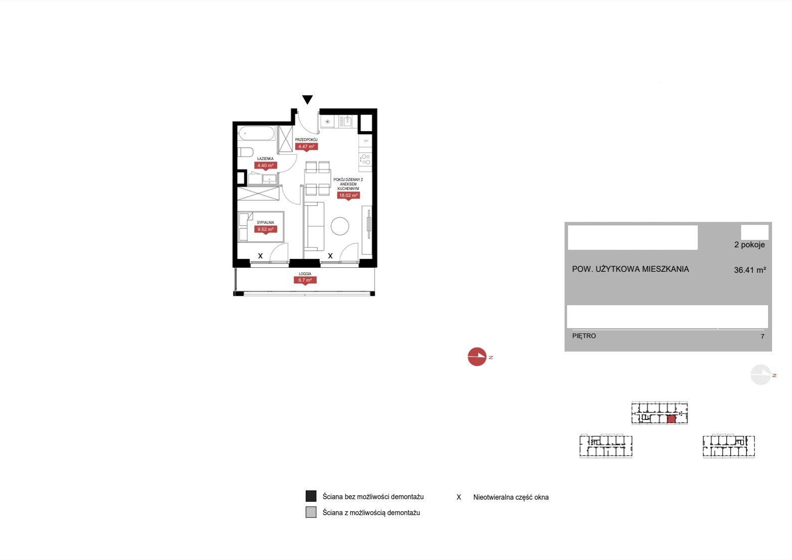 Mieszkanie 2-pokojowe 36.3m² - Modern Mokotów - Modern Mokotów