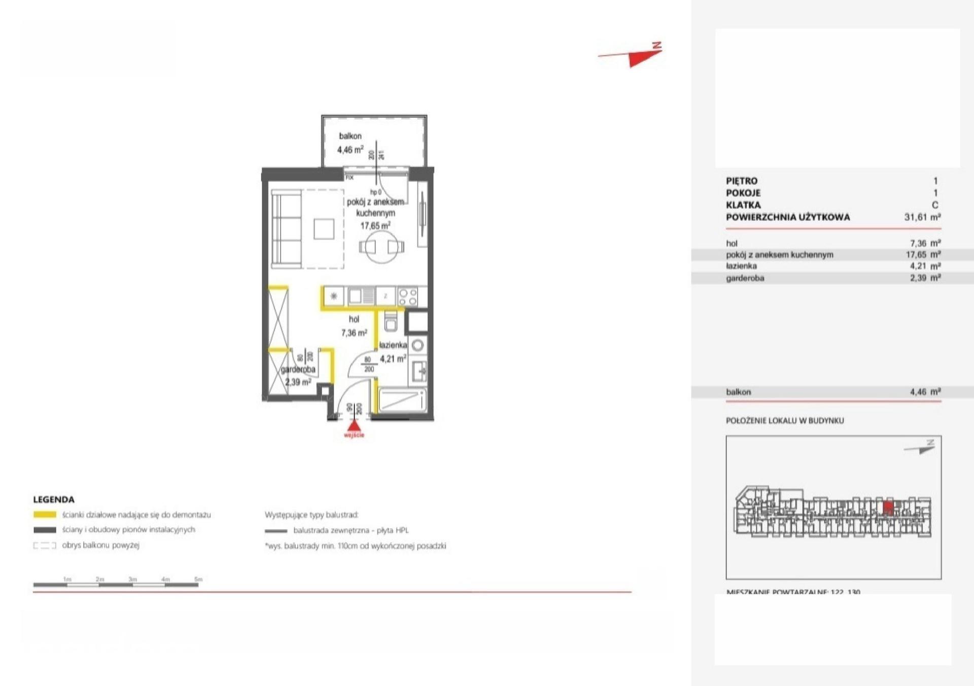 Mieszkanie 1-pokojowe 31.6m² - Concept Ćwiklińska - Concept Ćwiklińska