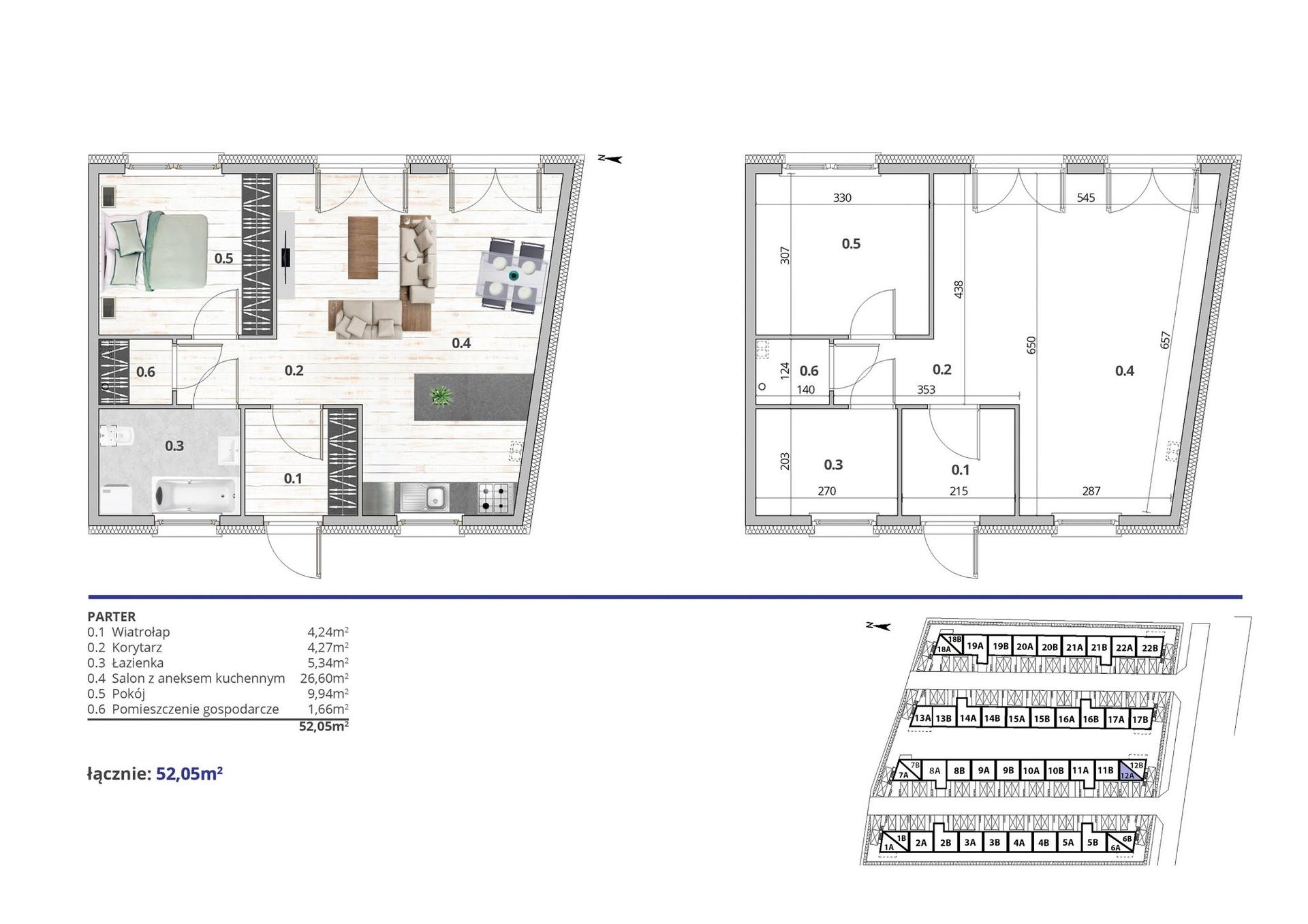 Dom 2-pokojowe 52.1m² - Osiedle Nasza Symfonia etap II - Osiedle Nasza Symfonia etap II