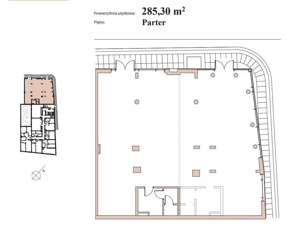 Lokal użytkowy 285.3m² - Arkona Residence - lokal usługowy - Arkona Residence - lokal usługowy