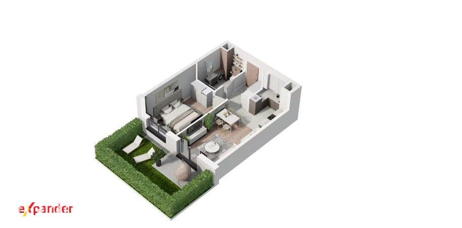 2 pokoje z ogrodem od strony południowej | Nowe Jeżyce - zdjęcie 9