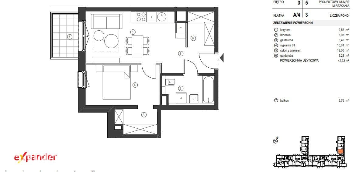 Funkcjonalne 2 pokoje | 2 garderoby | Balkon - zdjęcie 12