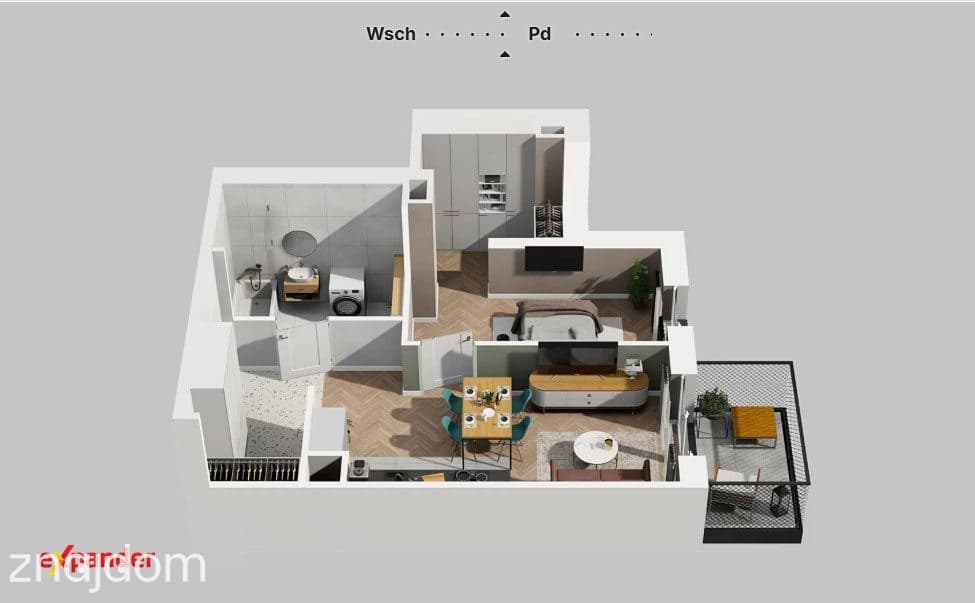 Funkcjonalne 2 pokoje | 2 garderoby | Balkon - zdjęcie 10
