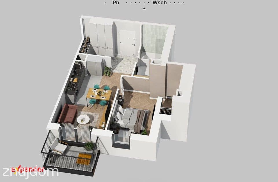 Funkcjonalne 2 pokoje | 2 garderoby | Balkon - zdjęcie 11