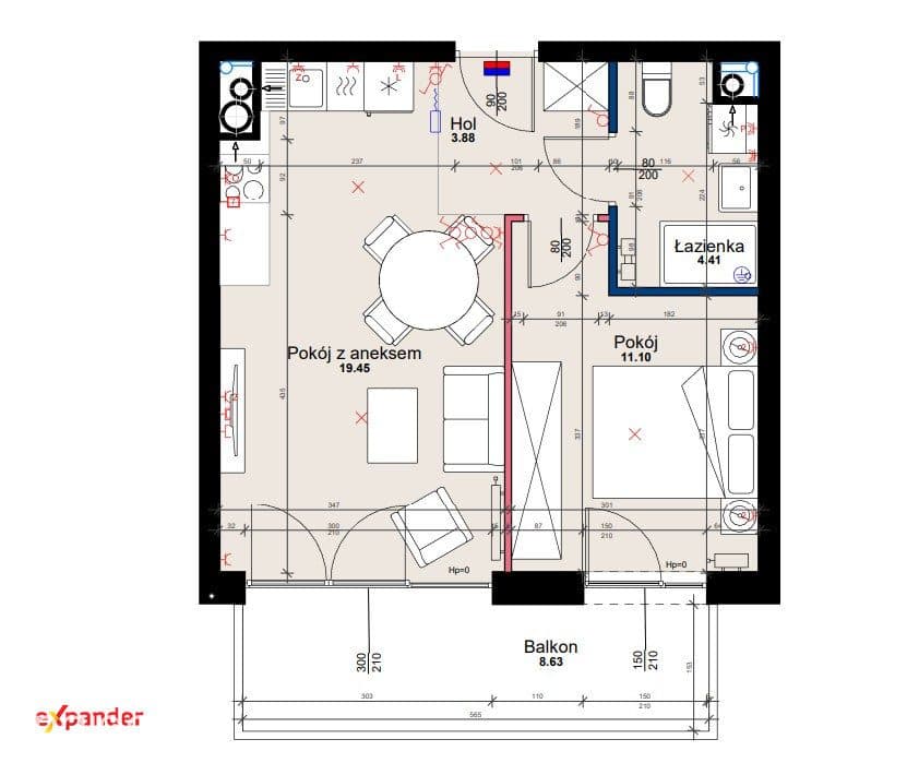 2 pokoje | Duży balkon | Odbiór jeszcze w tym roku - zdjęcie 8