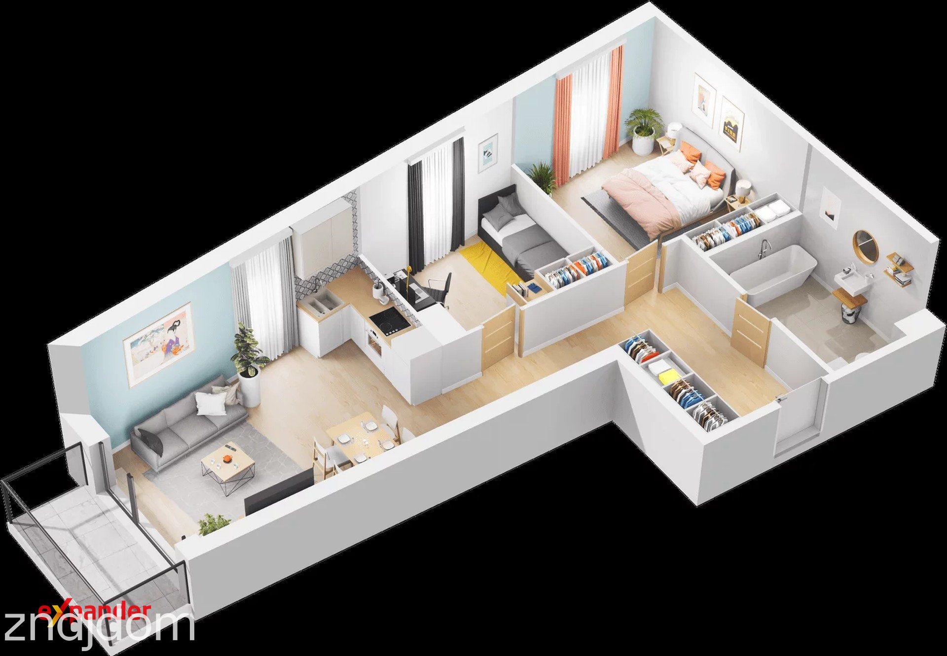 Gotowe do odbioru! 3 Pokoje z widokiem na zieleń, balkon - zdjęcie 7