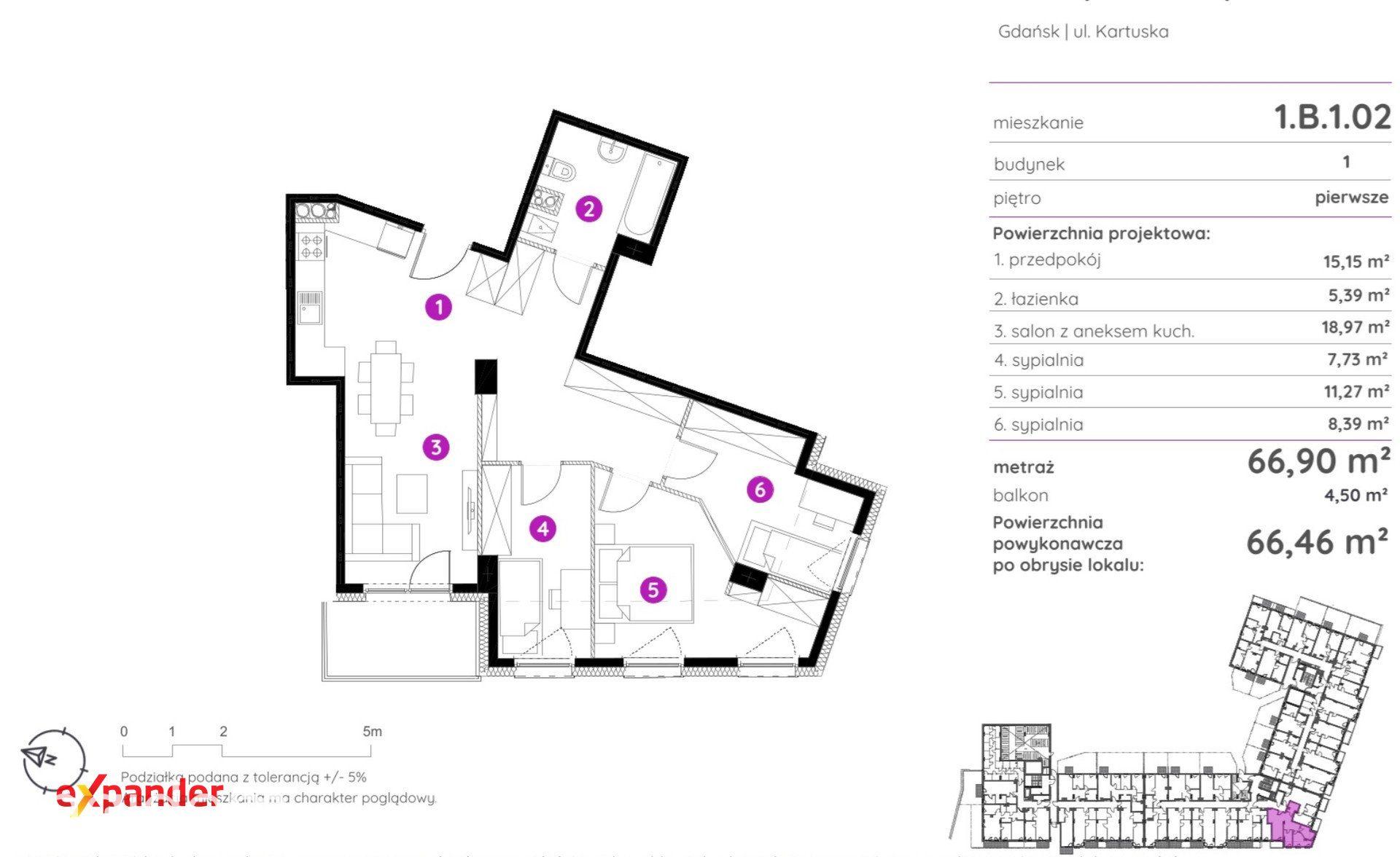 4 pokoje blisko centrum, balkon, WC, hala garaż, komórka - zdjęcie 7