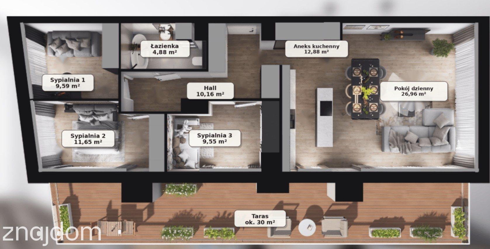 *Apartament Premium* | Taras 30 m² na Ostatnim Piętrze! | 4 Pokoje - zdjęcie 7