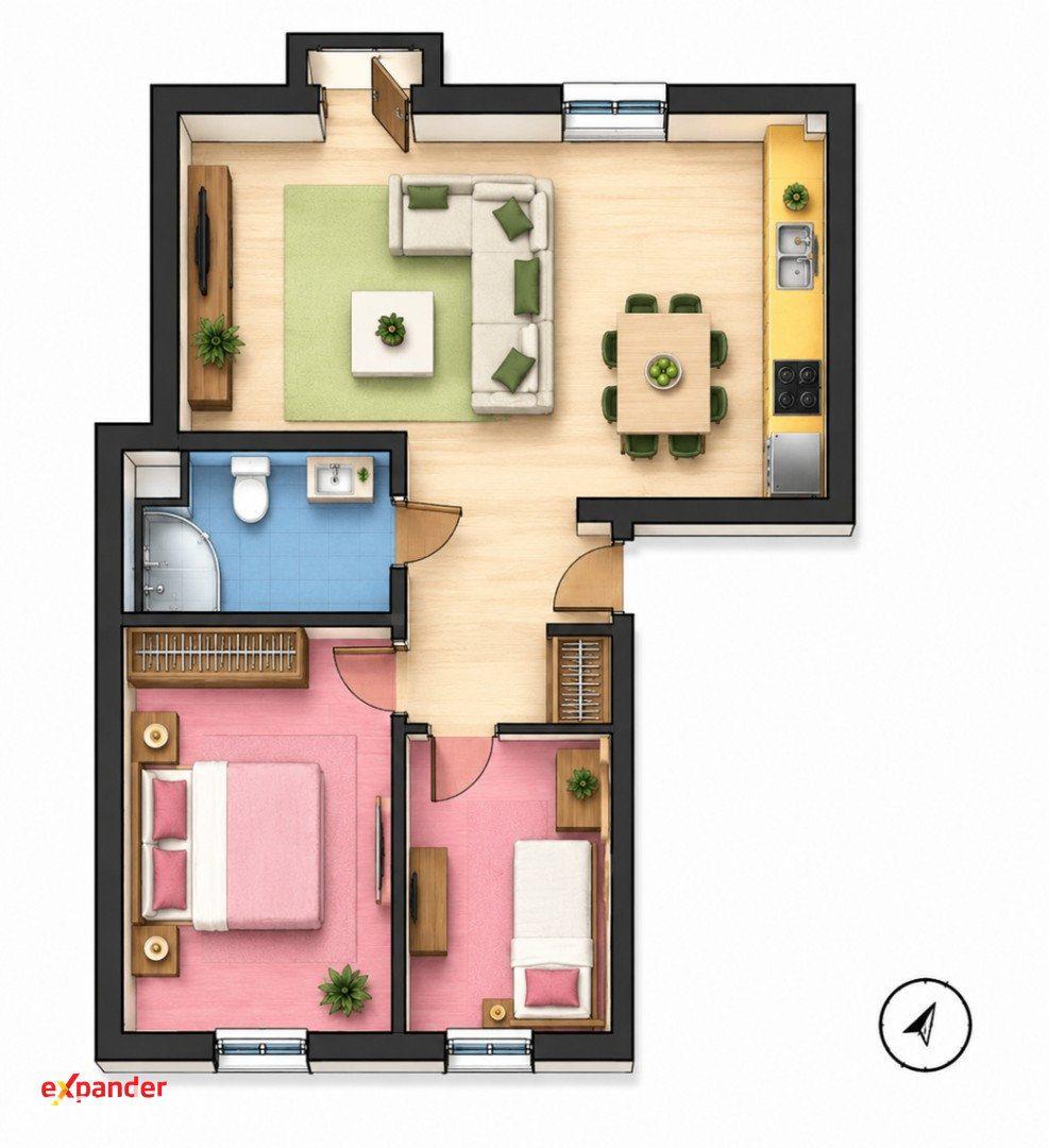 600m od Bałtyku|3pokoje|balkon - zdjęcie 4
