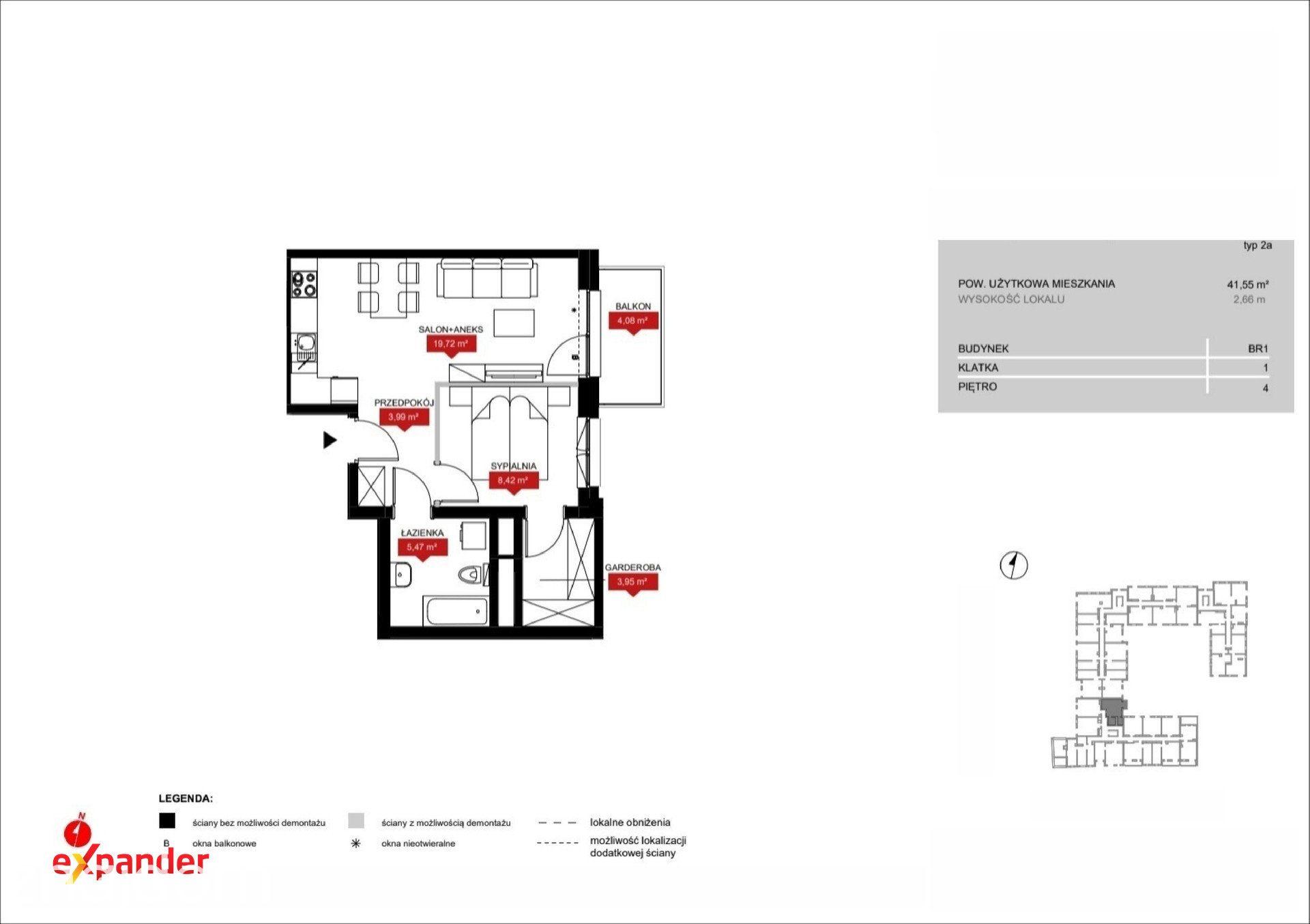 Nowoczesne Mieszkanie 2-pokojowe 41,55 m2 Ołbin - zdjęcie 7