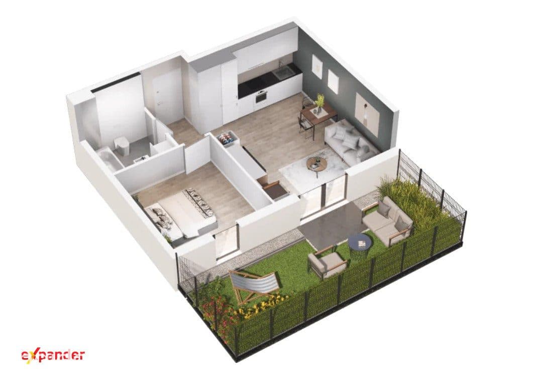 Podgórze Śliwiaka 2 pokoje 43m2 | ogródek 24m2 | tylko 565 tysięcy !