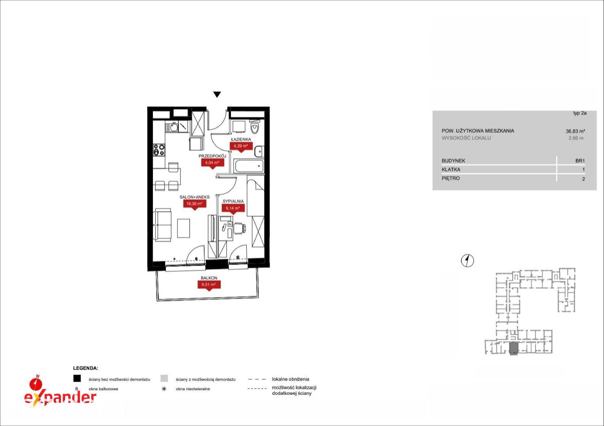 Nowoczesne Mieszkanie 2-pokojowe 36,83 m2 Ołbin - zdjęcie 7