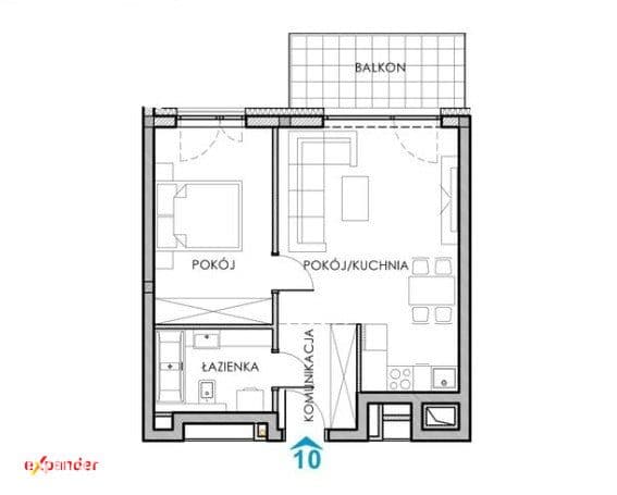 Nowoczesny apartmanet na ulicy Mazowieckiej - zdjęcie 3