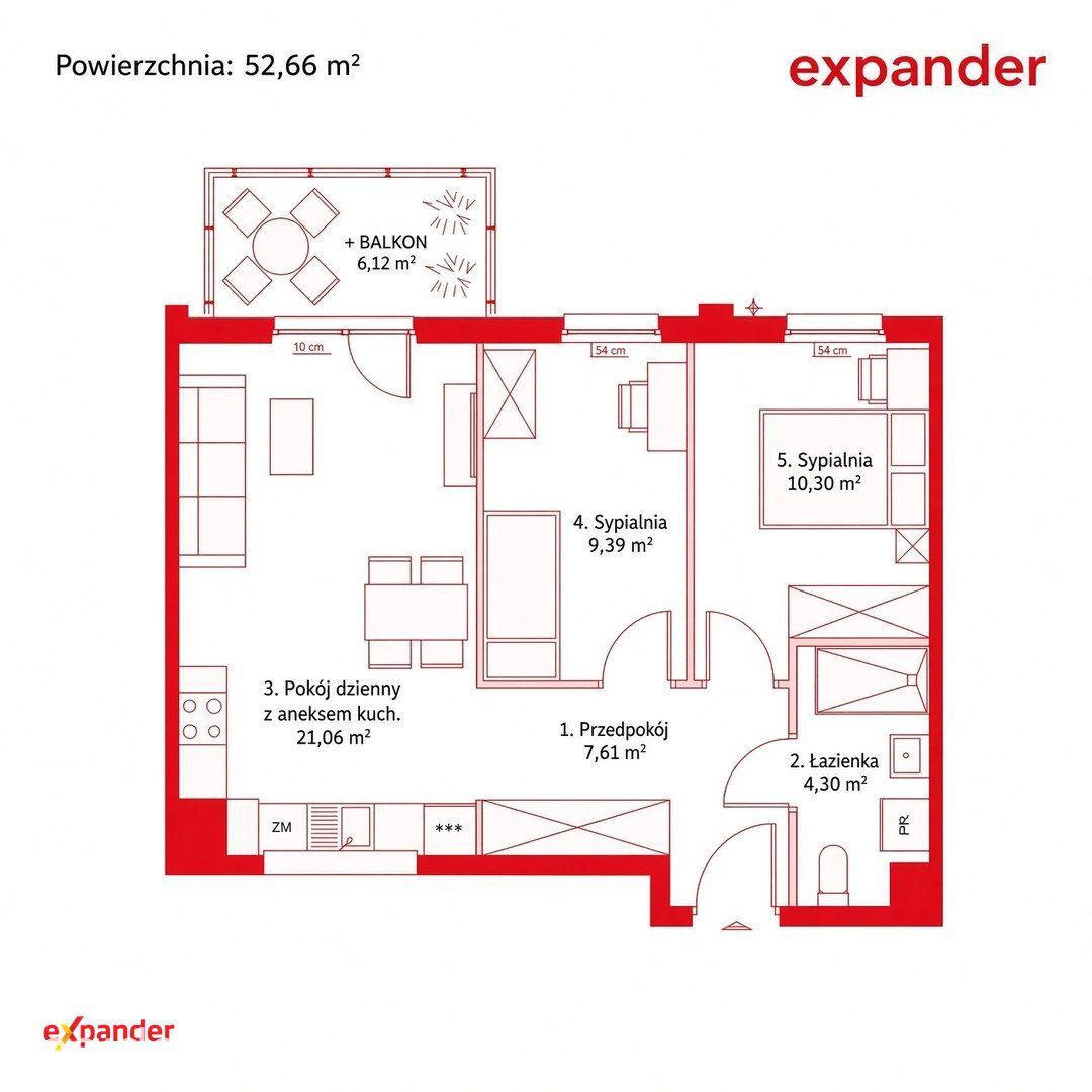 Mieszkanie 52 m² blisko zieleni | Gdańsk - zdjęcie 10