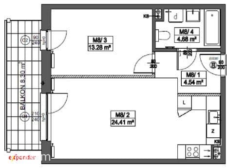 46,91m2|2pokoje|balkon|RUMIA| bez PROWIZJI - zdjęcie 4