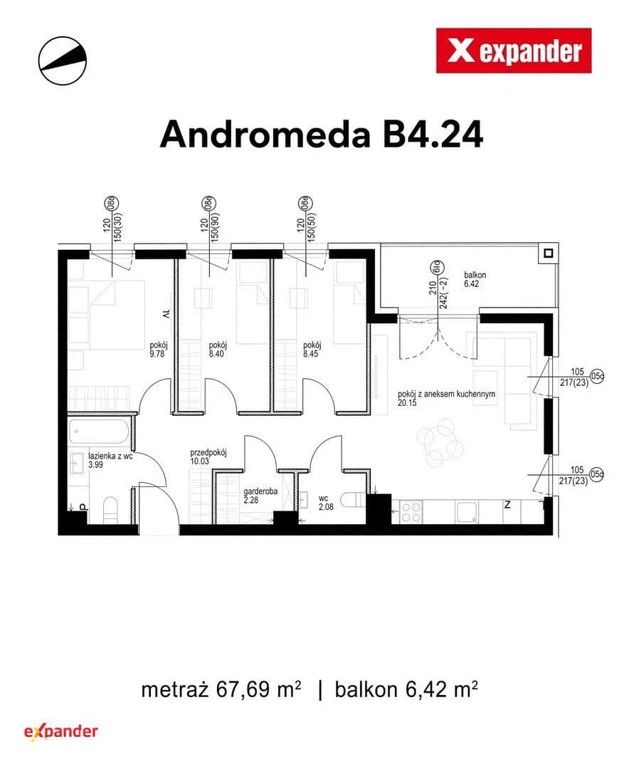4-pokojowe z balkonem, 2. piętro - zdjęcie 4