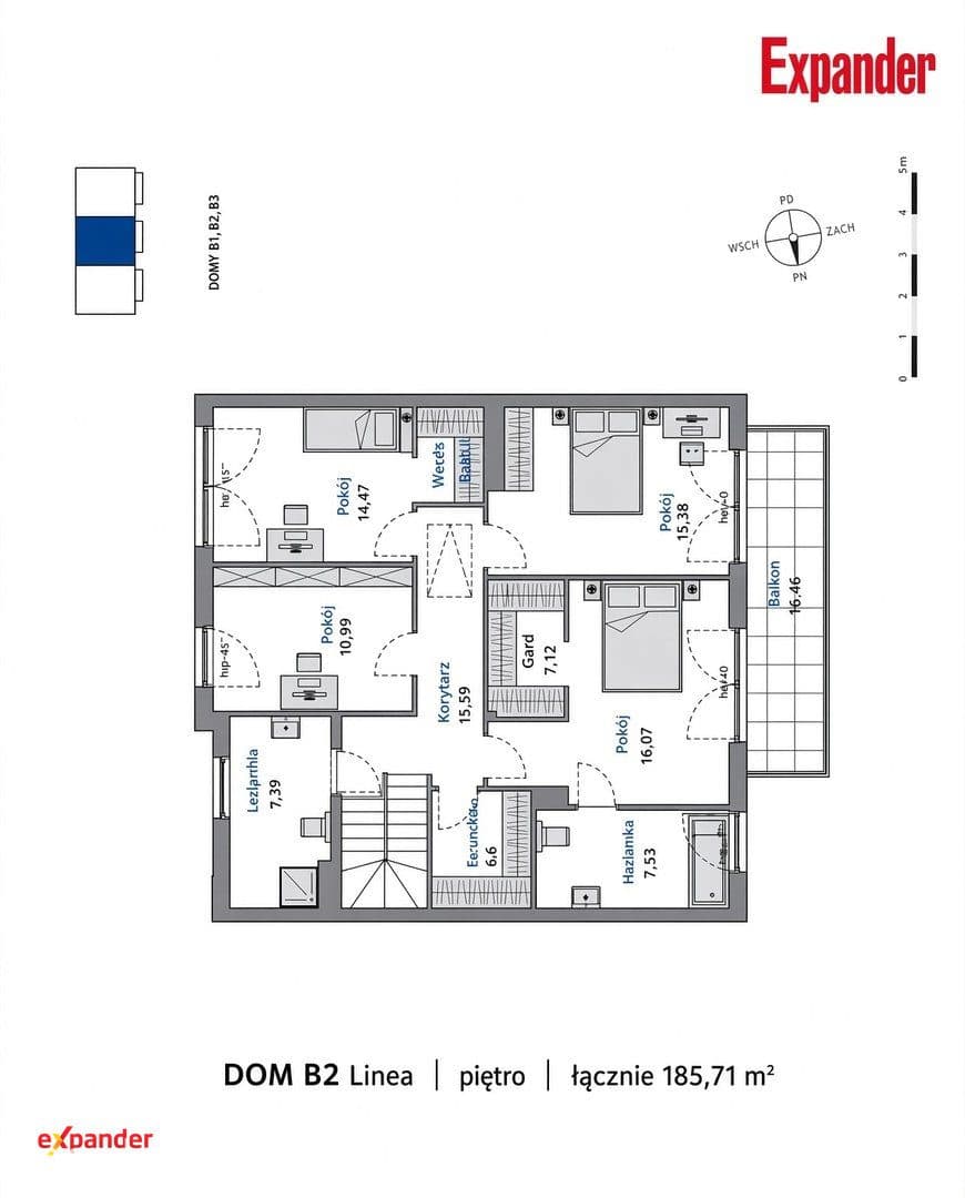 Dom szeregowy 185,71 m², gotowy - zdjęcie 5