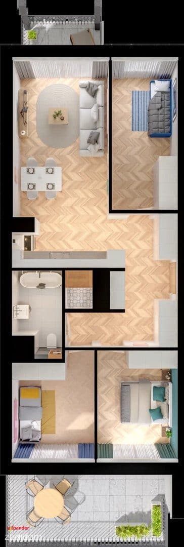 Na sprzedaż 4-pokojowy przestronny apartament - zdjęcie 13