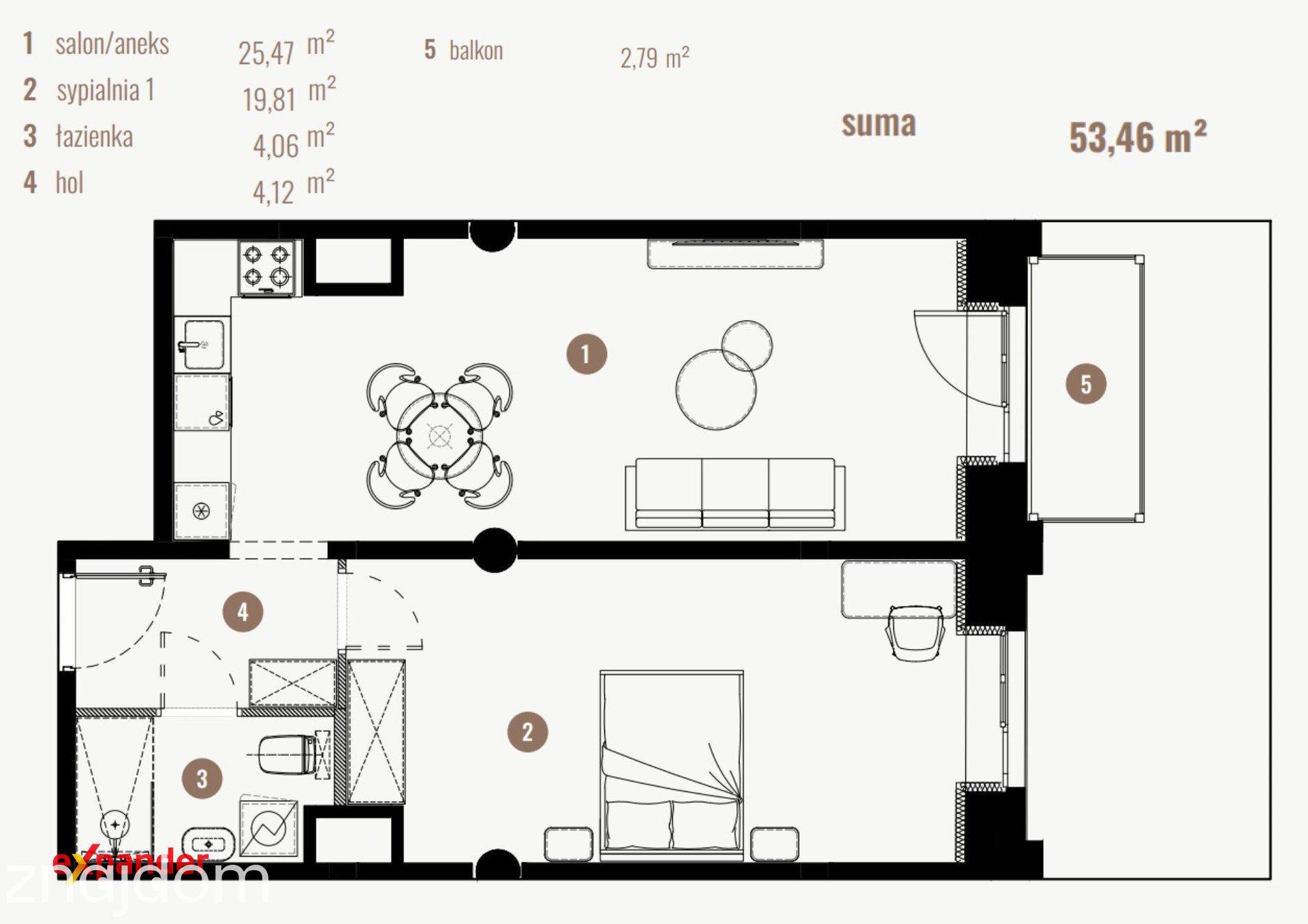 2-pokojowy loft z balkonem | Widzew Wschód| bez PCC, bez prowizji - zdjęcie 7