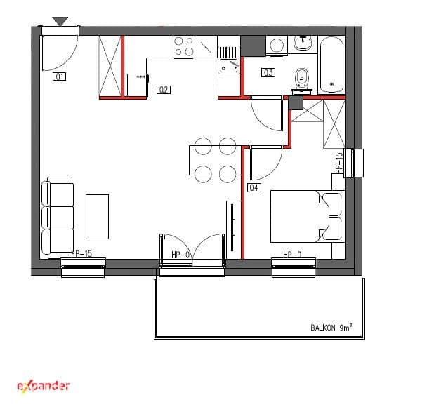 2 pokoje z widokiem na Ślężę | Balkon 9 m² | Garaż + komórka - zdjęcie 20