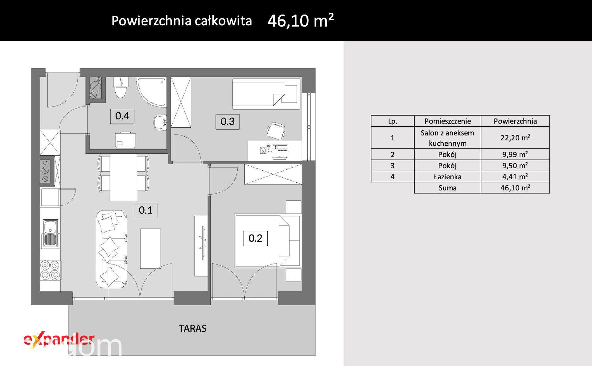 Funkcjonalne 46 m² przy UAM - zdjęcie 7