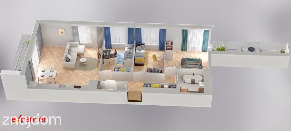 4 Pokoje | Dla Rodziny | 11. Piętro | Widok! | 2x Loggia | 2x Łazienka - zdjęcie 16