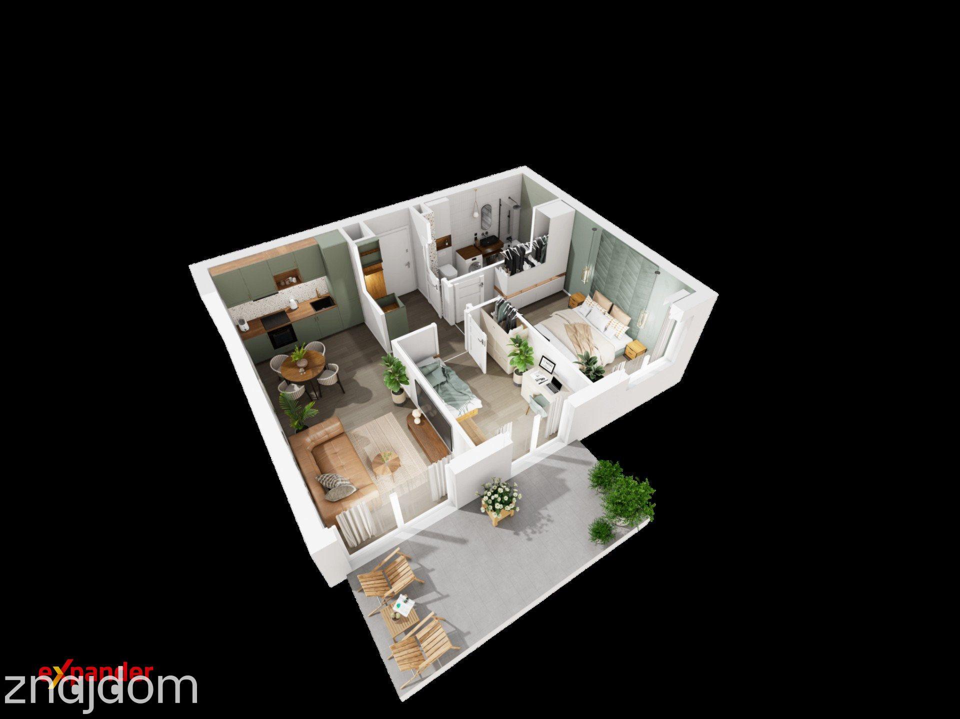 Apartament z ogródkiem 46 m2 - Blisko MTP - Jeżyce - zdjęcie 13
