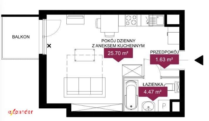 Kompaktowe mieszkanie z możliwością podziału - zdjęcie 18