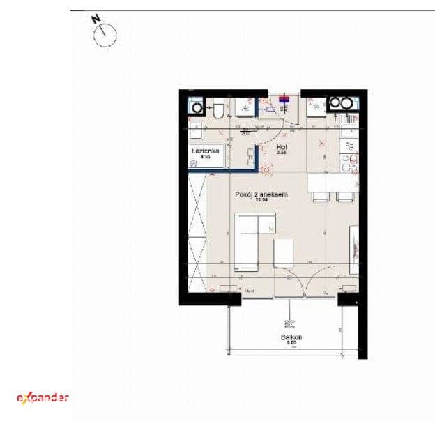 Nowa kawalerka 31 m² z balkonem – Poznań, Żegrze | 100m do tramwaju - zdjęcie 10