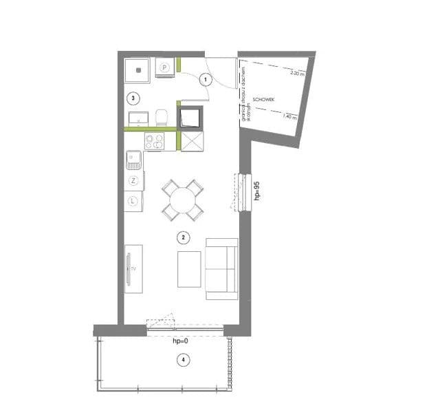 Gotowa kawalerka premium z dużym balkonem | Centrum Gdańska - zdjęcie 5