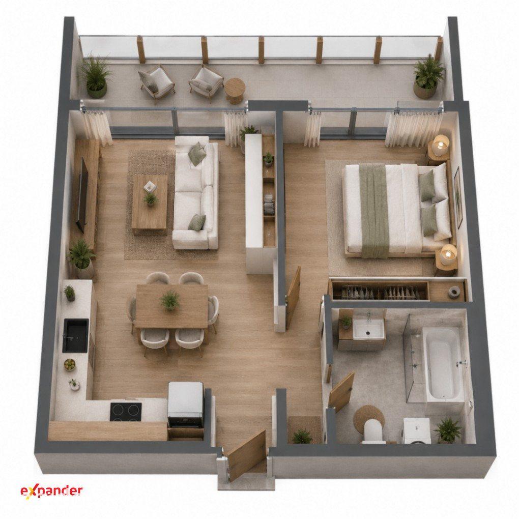 Apartament 2-pokoje prawie 40 m2 Stare Miasto - zdjęcie 9