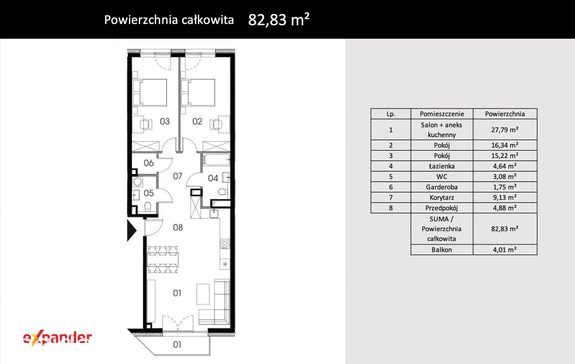 3 pokoje | sypialnie po 15m2 | garderoba | osobne WC | balkon - zdjęcie 10