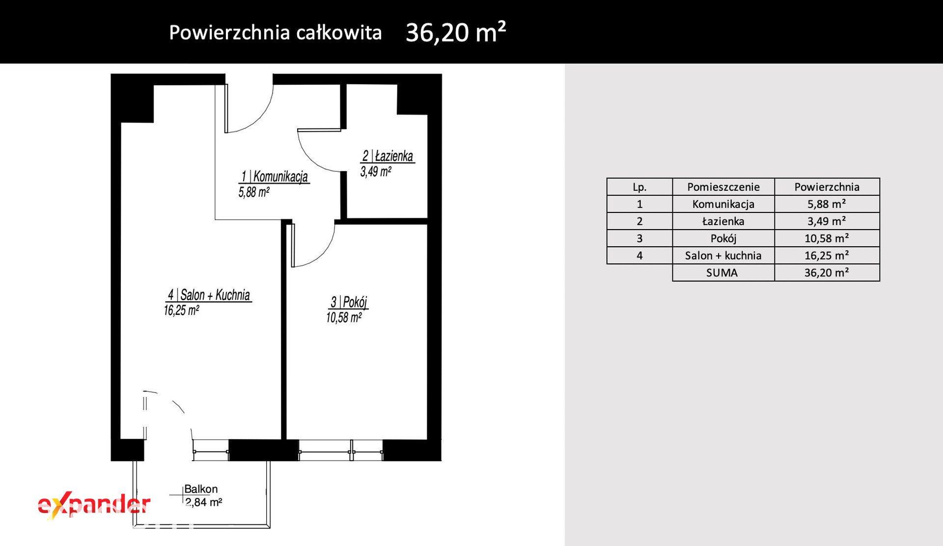 36 m², 2 pokoje, niskie koszty utrzymania GOTOWE - zdjęcie 11