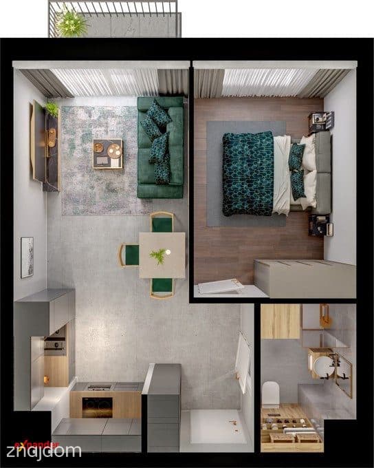 36 m², 2 pokoje, niskie koszty utrzymania GOTOWE - zdjęcie 10