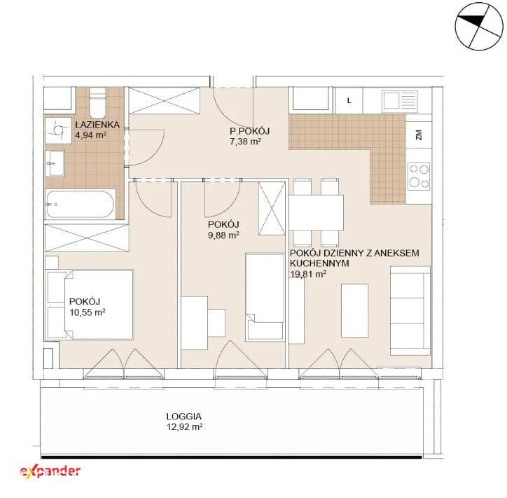 3 pokoje bez skosów + loggia 13 m² | zobacz REALNE zdjęcia - zdjęcie 15