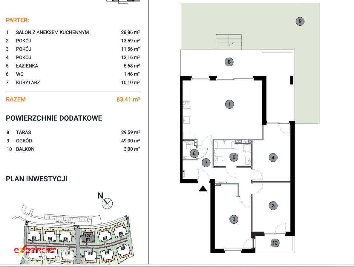 Nowy Apartament 4-pokoje taras ogród balkon Sołtysowice - zdjęcie 9