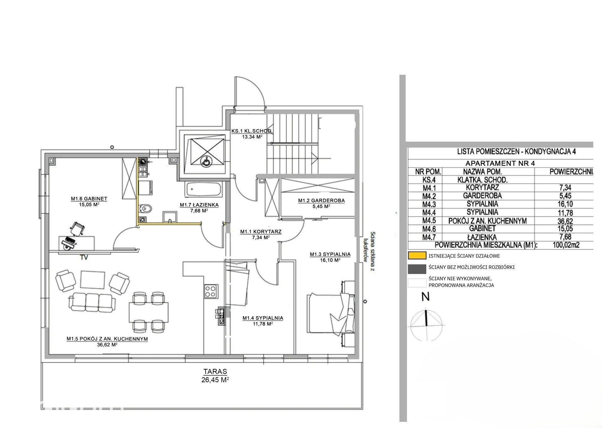 Penthouse 100 m² z prywatnym tarasem na dachu 100 m² - zdjęcie 12