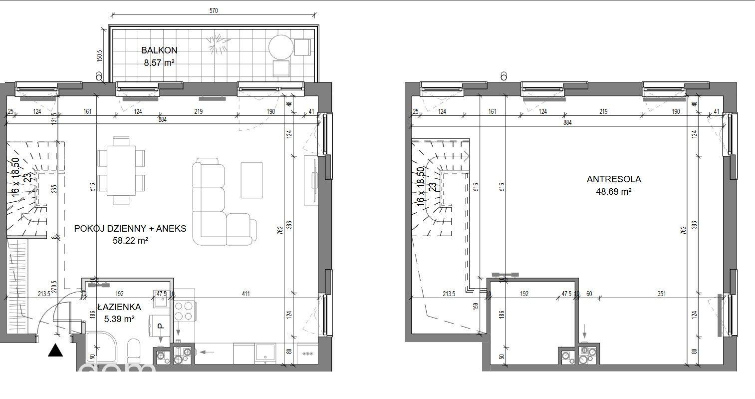 Mieszkanie z antresolą | Ponad 112 m² | Balkon - zdjęcie 5