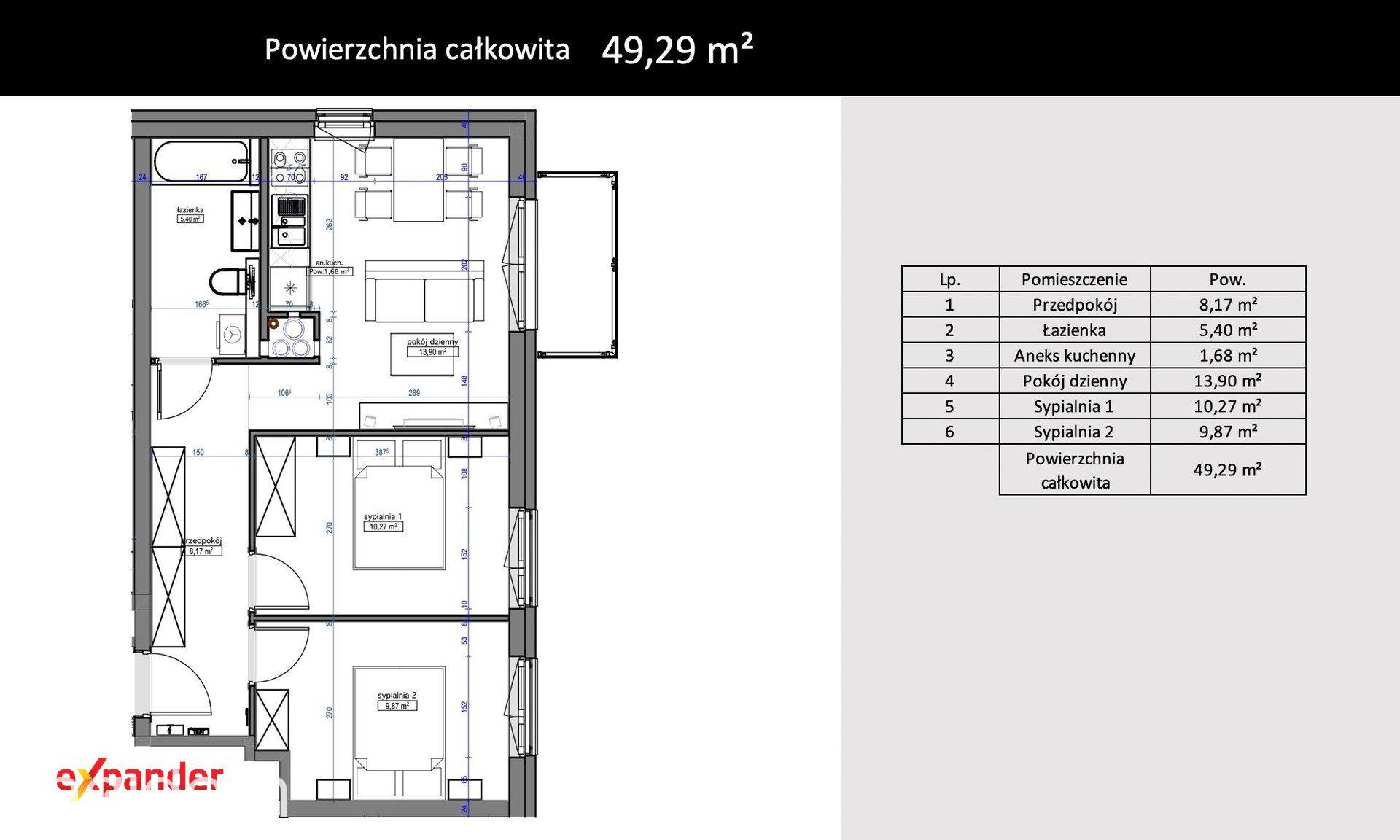49,29 m² | 3 pokoje | Blisko tramwaju i UAM - zdjęcie 6