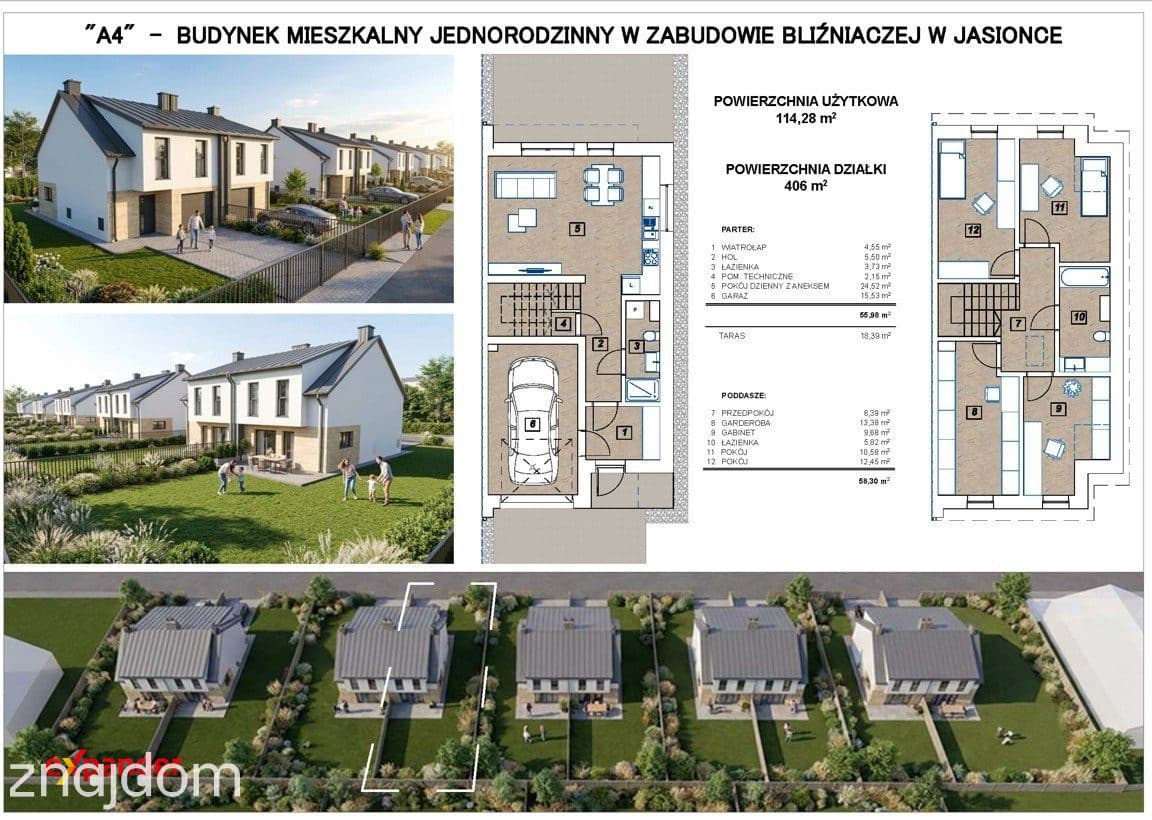 Bliźniaki w Jasionce, 114m2, 5 pokoi, nowa inwestycja, I etap - zdjęcie 5