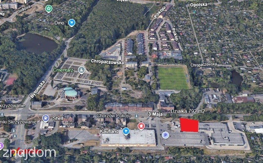 Działka Usługowa przy C. Handlowym i Stacji Paliw