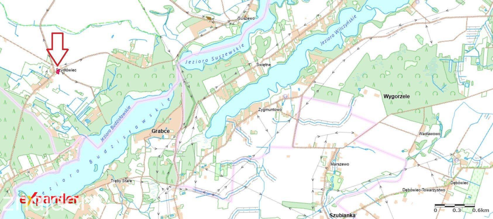 Działka w krainie jezior Szydłówiec wieś z dala od letników 1344m2 - zdjęcie 2