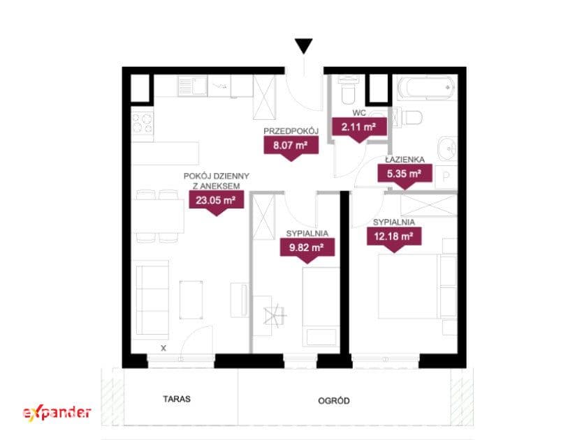 3 pokoje | Jeżyce | taras + ogródek | Smart Home - zdjęcie 8